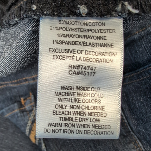 Natural Reflections Bootcut Jeans Women’s 4 Tall Blue Mid Rise Stretch Denim - Picture 15 of 16